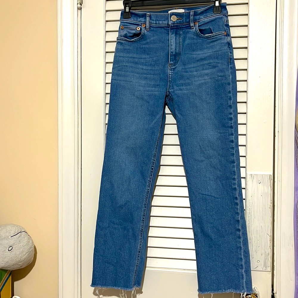 High waisted straight crop jeans :)